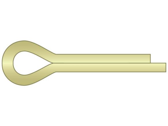 Cotter Pin 1/16 x 5/16 Carbon Steel Zinc Yellow