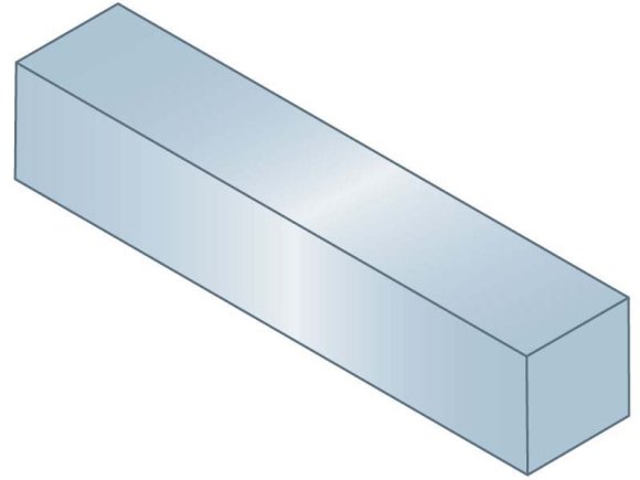 MAK-A-KEY Key Stock 2-1/4 x 2-1/4 x 1' Cbn Steel ZCT Ovrsz