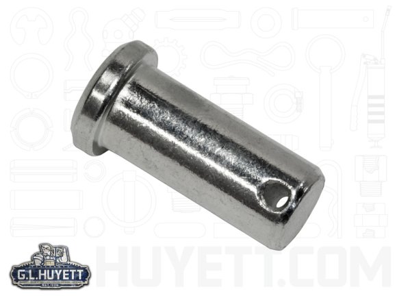 Clevis Pin 1-1/8 x 3 Medium Carbon Steel Zinc Clear