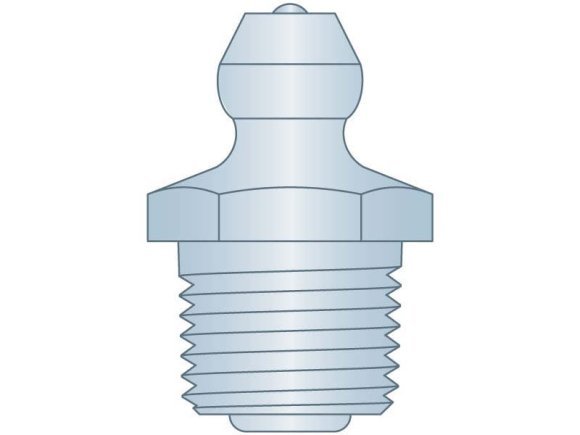 Lincoln Grease Fitting Zerk 1/4-18 NPT Steel ZC Triv
