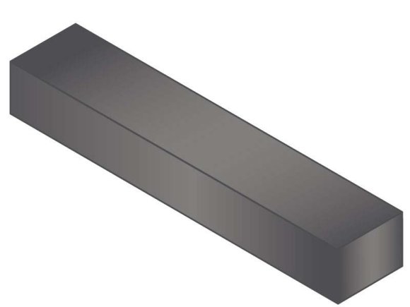MAK-A-KEY Key Stock 3/4 x 1 x 3 ft Carbon Steel Oversize
