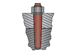 Externally Threaded Taper Pin Installation