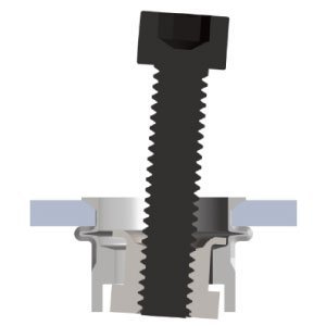 Floating Rivet Nut Installed - Blog Image