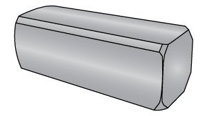 Machine Key - Chamfered Edge