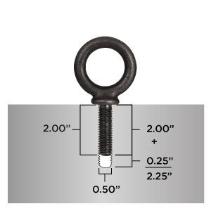 Shoulder Lifting Eye Bolt Installation