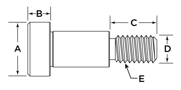 Shoulder Bolt Tech Drawing