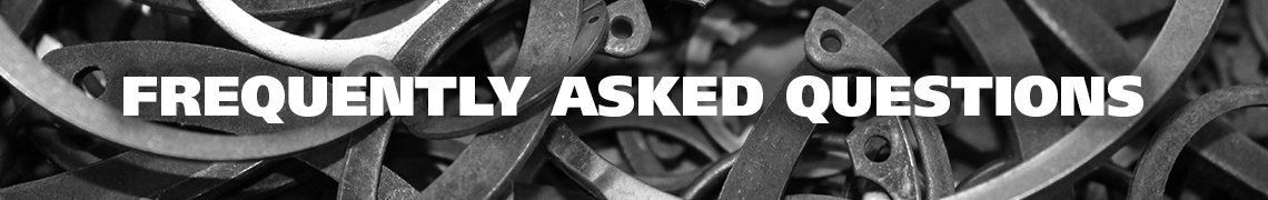 Retaining Rings FAQ Banner