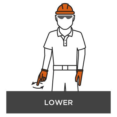 Crane Hand Signal - Lower
