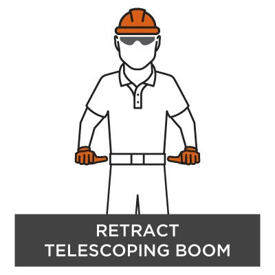 Crane Hand Signal - Retract Telescoping Boom