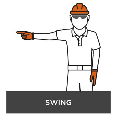 Crane Hand Signal - Swing